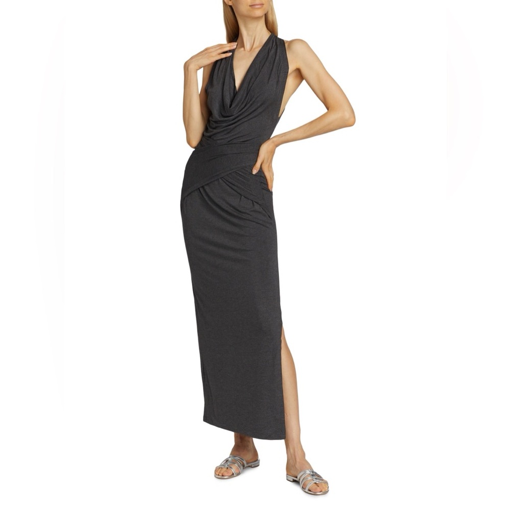 NORMA KAMALI NEETA TIE SLIT GOWN
